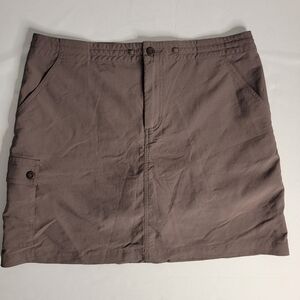 Patagonia Skirt Skort Sz 10 Brown Gray